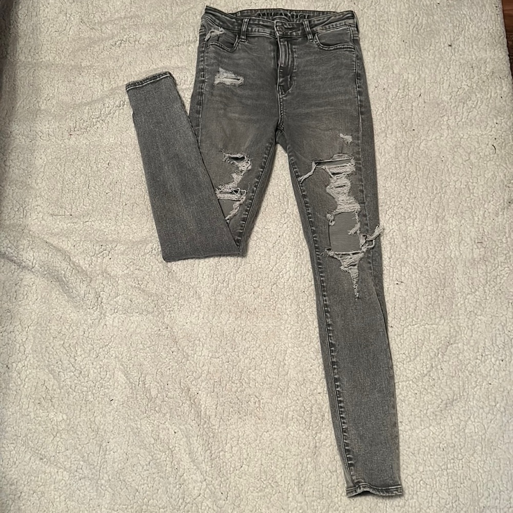 Gray AE Jeans